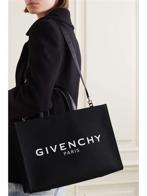 givenchy black canvas tote|givenchy bag locations.